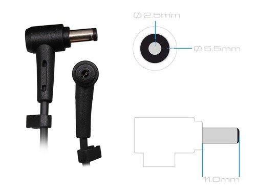 Original Asus MX239H Ladegerät 65 Watt abgerundet - Bild 3 von 4