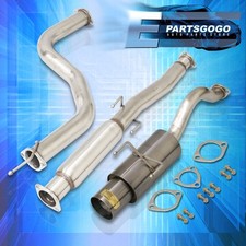 For 92-95 Honda Civic Eg 3dr 2.5 Catback Exhaust 4.5 Gray Muffler Tip Godsnow For 92-95 Honda Civic Eg 3dr 2.5 Catback Exhaust 4.5 Gray Muffler Tip Godsnow