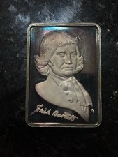 The Fathers of American Democracy Josiah Bartlet 1ozSilver Art Bar Hamilton Mint 102.63 per troy oz