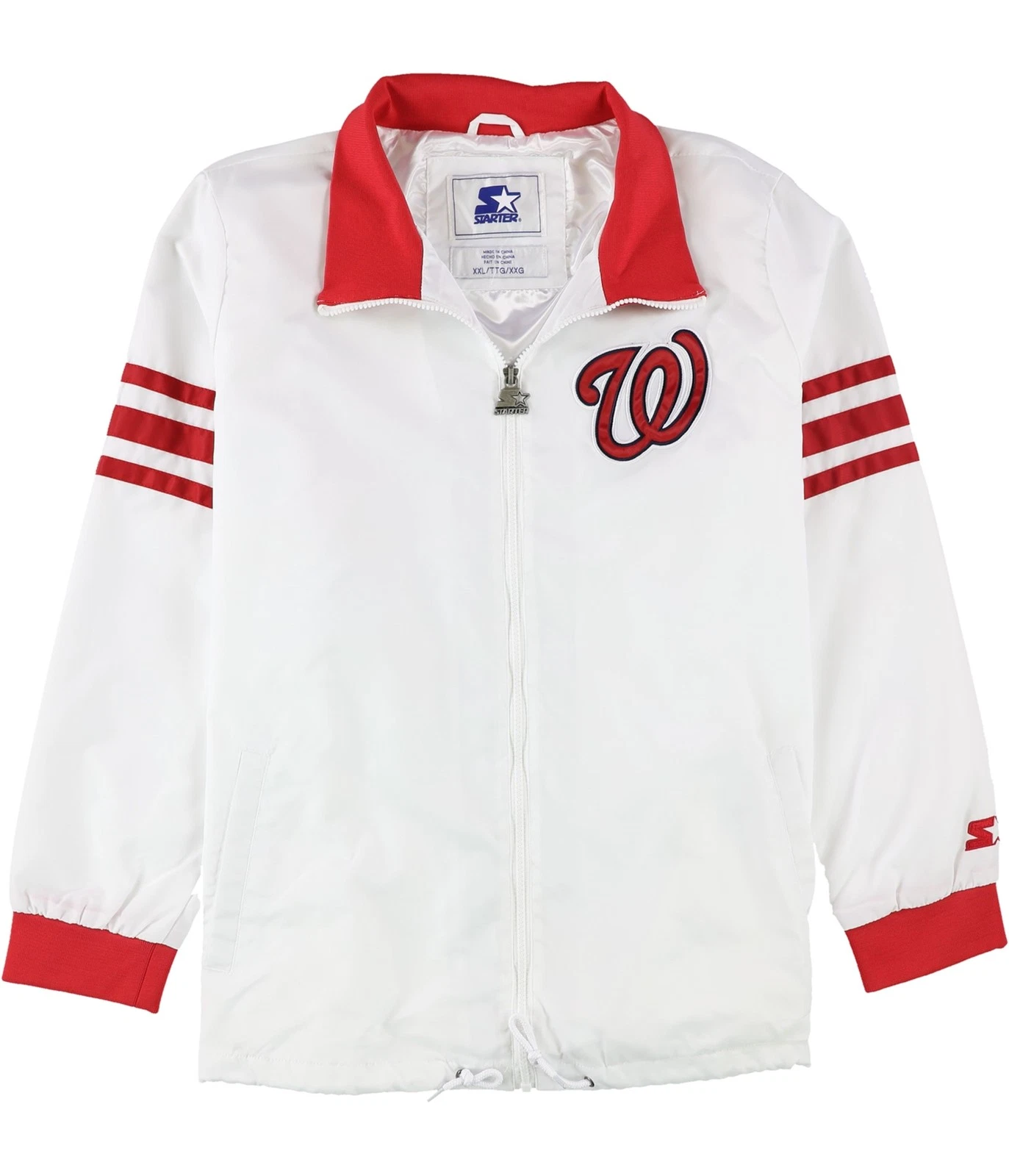 STARTER Mens Washington Nationals Windbreaker Jacket, wnl, L
