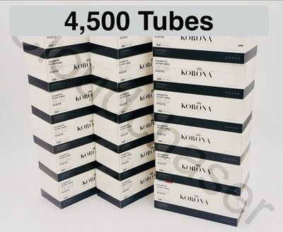 cigarette tubes ebay 4,500 X Korona Filter Empty Tubes Slim White. Zero Tobacco 6.5mm Cigarette  Tubes