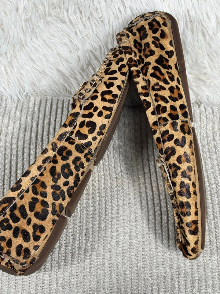 Vionic Sydney Loafers Brown Tan Leopard Calf Hair Driving Shoes Size 11 TVW4105 - Image 3 of 4