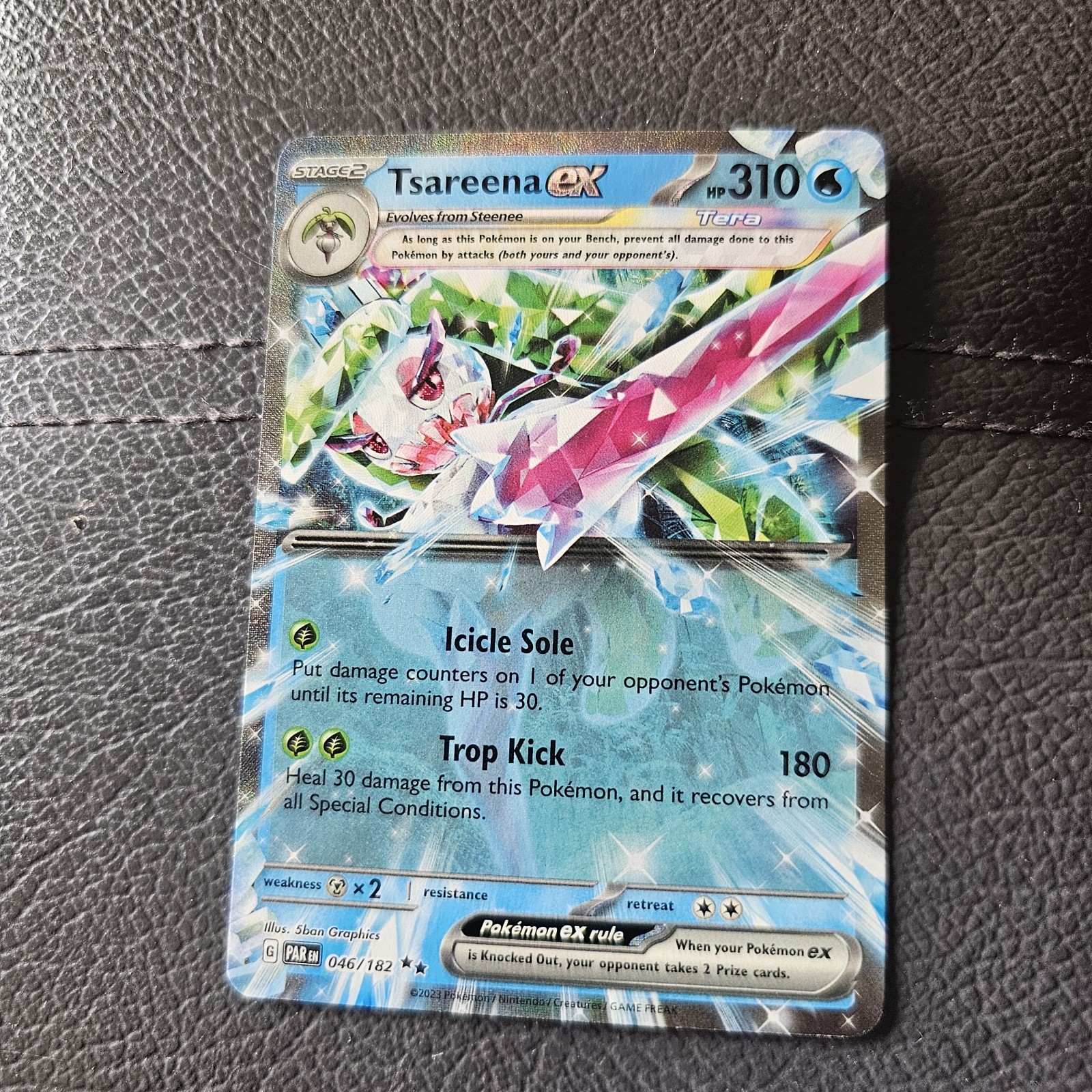 Tsareena ex - 046/182 - Pokemon TCG Paradox Rift (2023) - NM - HOLO