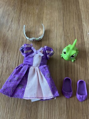 Disney Prinzessin kleine zierliche Puppe Rapunzel Kleidung Zubehör gebraucht Ersatz  