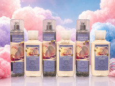 NEW 6 Piece Set Bath Body Works Cotton Candy Clouds 3 Mist and 3 Body Cream