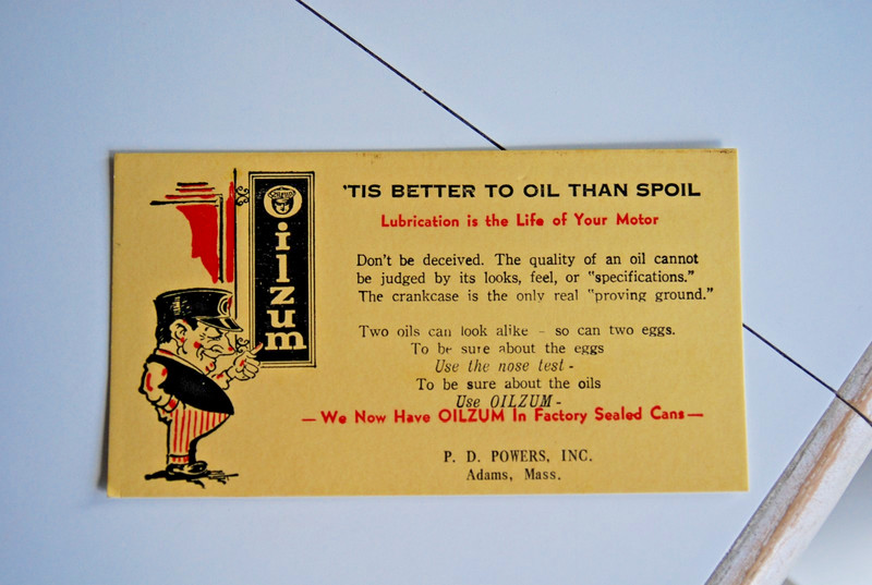  OILZUM & VEEDOL ADVERTISING INK BLOTTERS 1 NEW /1 USED  VINTAGE ORGINAL 