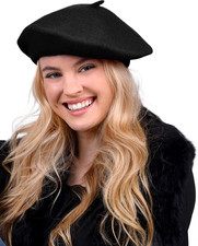 Solid Color French Beret Hat. Classic French, Casual and Chic Lightweight Cap fo