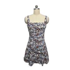 Abercrombie Fitch Floral Square Neck Mini Dress Women's Size Medium
