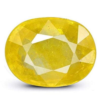 9.25 Ratti / 8.62 Carat Cultured Yellow Sapphire Unheated Untreated Stone (FXV)