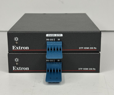 Lot of 2 Extron DTP HDMI 230 Rx Digital Video - NO power adapter