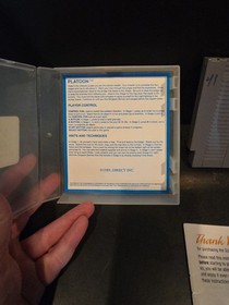 Platoon NES Nintendo Cart With Manual And Hard Rental Case. Tested Working