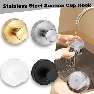 Suction Cup Hooks Waterproof Shower Hooks Bathroom Towel Hanger Punch-Free USA