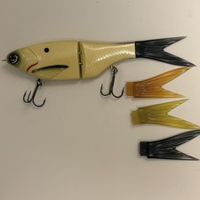 NOEBY Amata 215SS Glide Glidebait Swimbait Bone Color  Slow Sink 8.5in 2oz