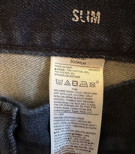 Lot of 2 Banana Republic Men’s Traveler Jeans 34x30* Blue Stretch Slim 5 Pockets - Picture 11 of 12