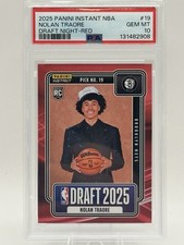 2025 Panini Draft Night * 1st Pro Card * Nolan Traore Red /10 RC PSA 10 ATL