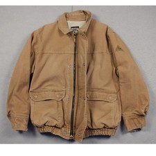 Bulwark Flame Resistant Coat FR Arc Rated Mens M-RG Tan Hoodless Workwear