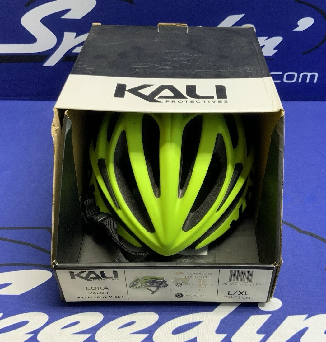 Kali Protectives Loka Valor Helmet LG/XL Mat Fluo Yellow/Black 0240220127