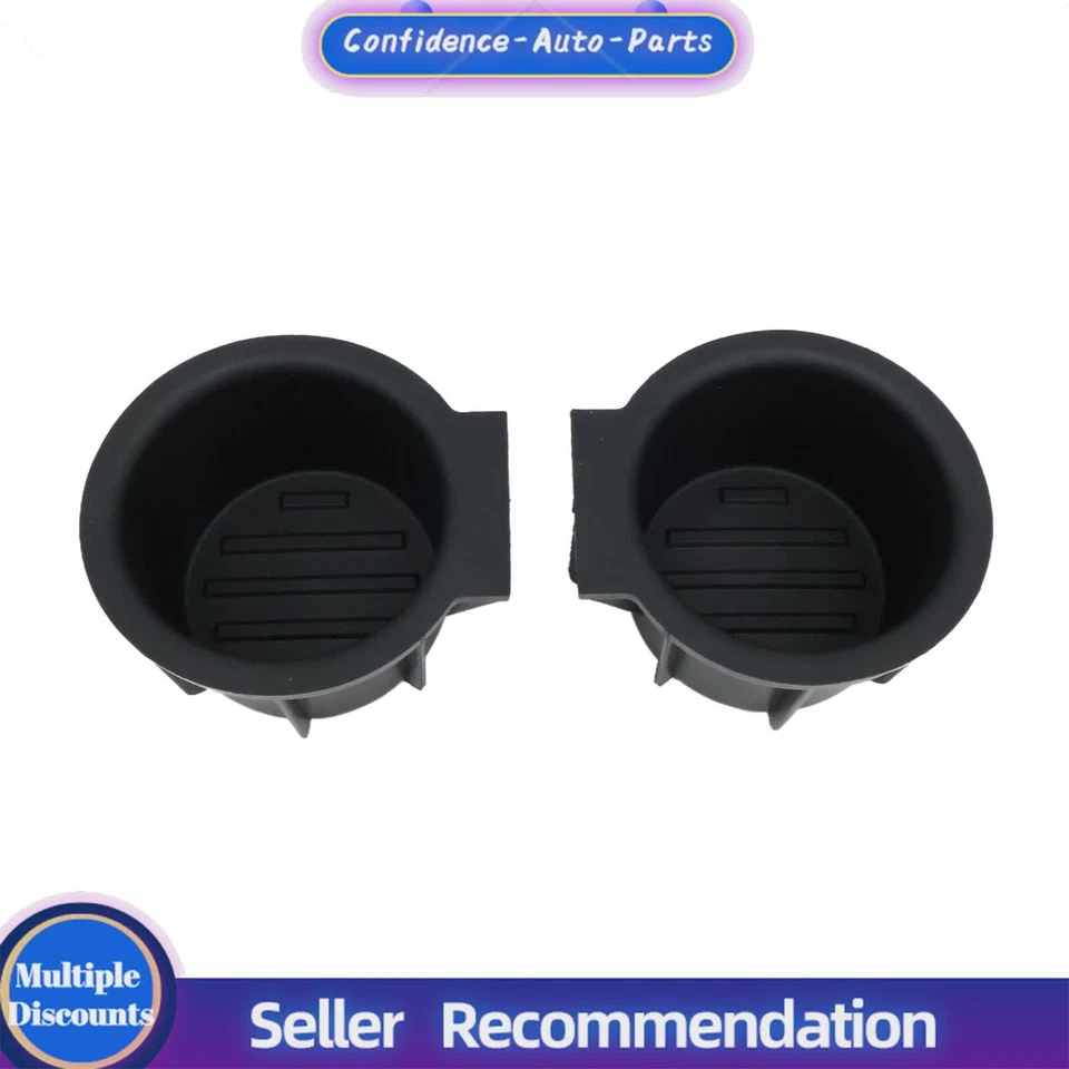 2x NEW Cup Holder Center Console Rubber Insert Fit for 2009-2014 Ford F150 Truck - Image 3 of 4