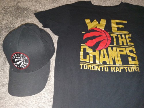 Mens Small Toronto Raptors shirt with hat Lookg Great | eBay