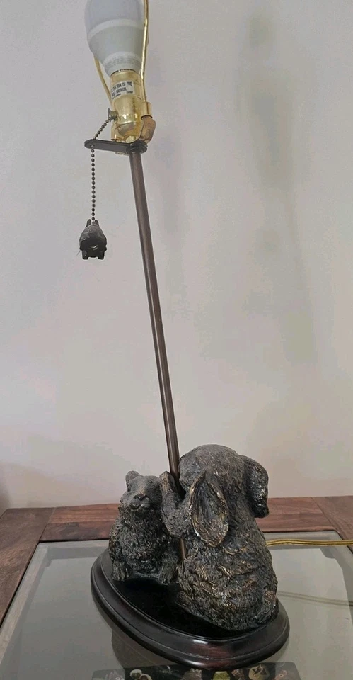 "Lámpara de mesa vintage Pottery Barn 27"" caprichosa lámpara de desmontaje conejito" Foto 4 de 4