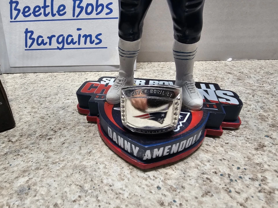 Anillo Danny Amendola New England Patriots NFL 2017 FOCO #'d Bobblehead nuevo en caja SB Foto 3 de 4