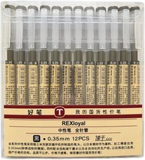 Black Gel Ink Pen, Ultra Fine Point 0.35Mm,Gel Pens, 12 Count Office School Sta