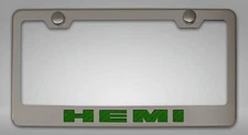 License Plate Frame [Green Carbon Fiber "HEMI"]