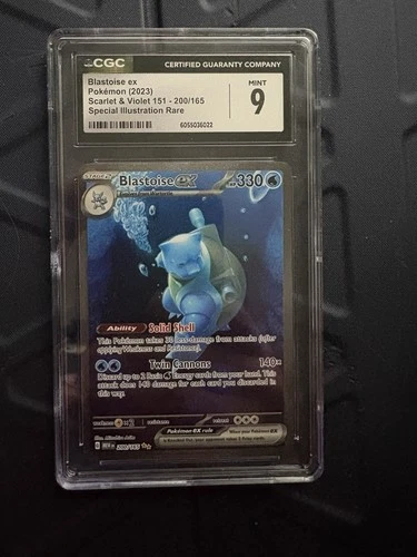 Blastoise ex 200/165 SV 151 - Special Illustration Rare CGC 9