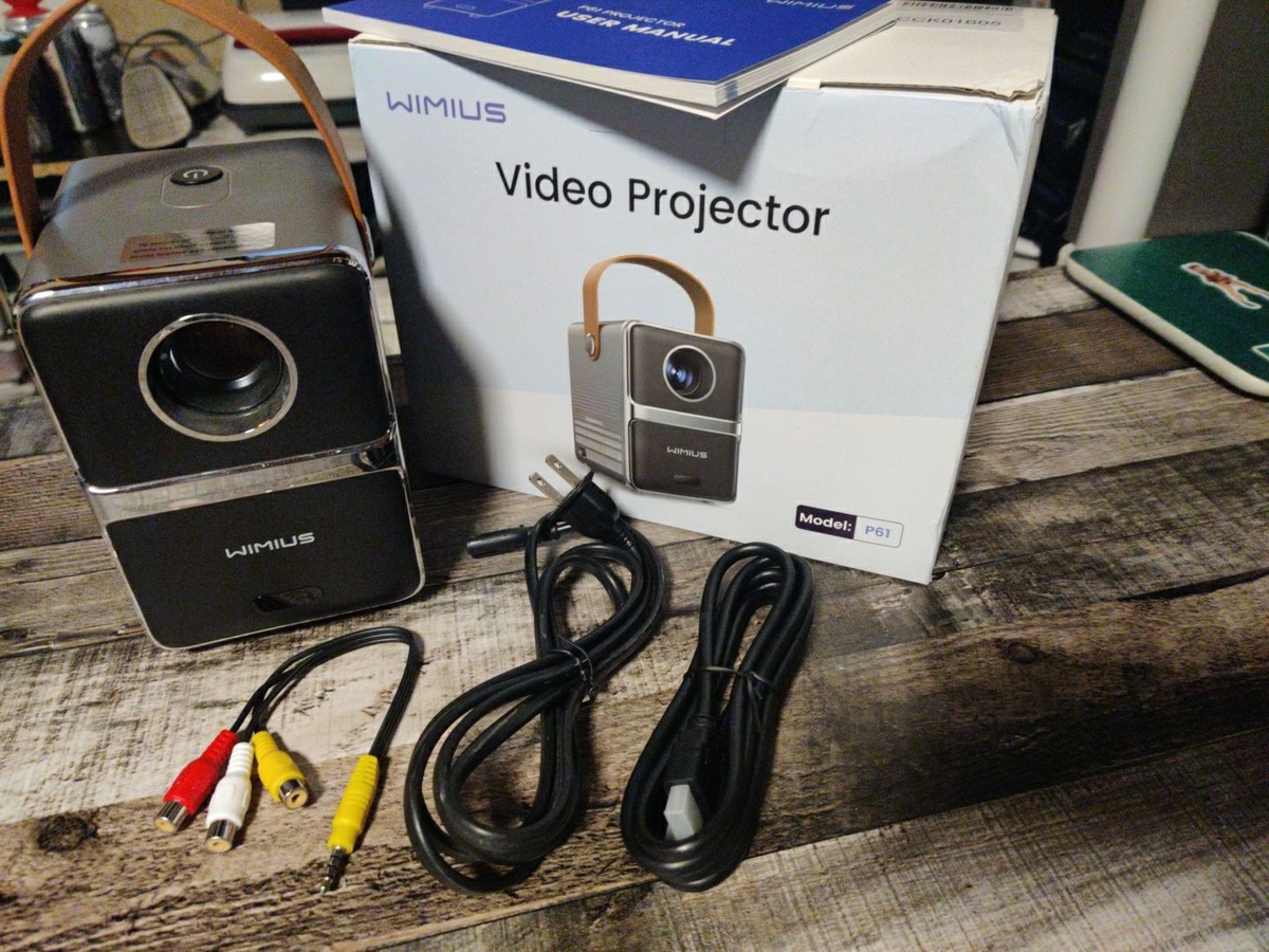 WIMIUS P61 Mini Portable Video Projector 1080P Supported 5G WiFi