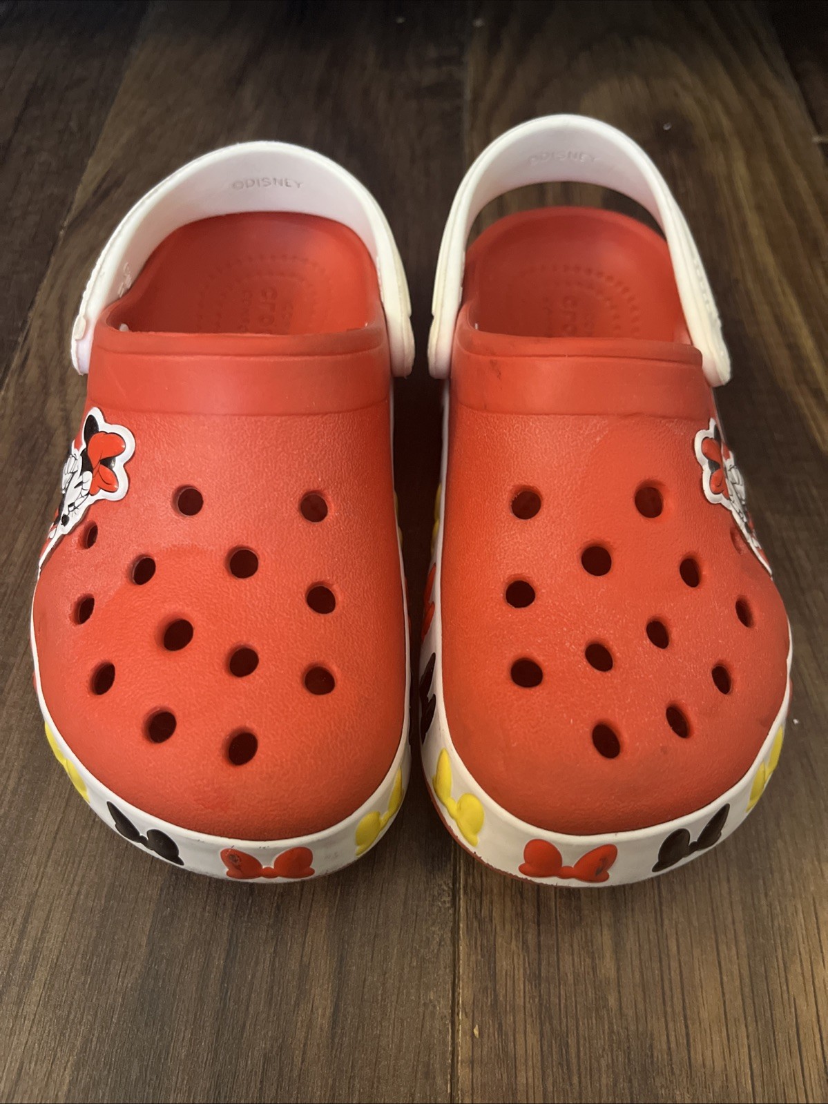 Crocs Kids Disney Minnie Mouse Red Clogs Size C10 Little Kid