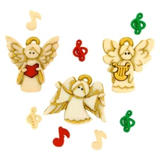 Dress It Up Holiday Embellishments-A Choir Of Angels - 6 Pack