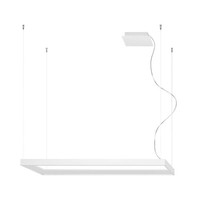 Pendellampe HäNgeleuchte Designlampe Led Wohnzimmerleuchte Alu Weiß Flurlampe