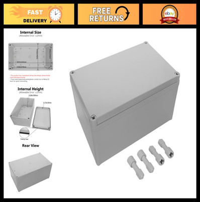 Waterproof Junction Box - Dustproof ABS Plastic Enclosure for Outdoor Electronic