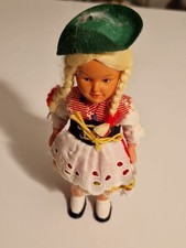 POUPÉE ANCIENNE AUTOMATE DANSEUSE TYROL BOITE GERMANY CLÉ TECHNOFIX JOUET ANCIEN