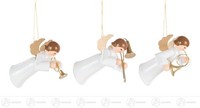 Baumschmuck Behang Schwebeengel Weiß (6) Bxhxt 3,5 Cmx5,5 Cmx3 Cm Neu Erzgebirge