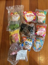 90s/00s McDonald's Happy Meal Toys Disney Tarzan A Bug's Life lot of 9 sealed