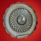 Vintage Large Anchor Hocking "WEXFORD" Pattern 14" TORTE PLATE PLATTER MCM