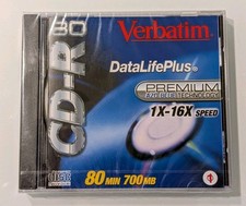 Brand New Verbatim Data Life Plus Super AZO Blue CD-R 80 Min 700 MB 1X-16X Speed