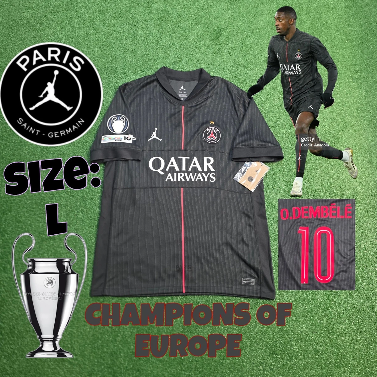 Nike Paris Saint-Germain International Club Soccer Fan Jerseys for