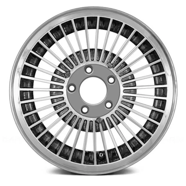 For Lincoln Town Car 82-89 Alloy Factory Wheel 35 Turbine-Spoke Medium Charcoal - Image 2 of 3