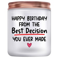 7 Oz Lavender Scented Candle, Soy Wax Container Candle for Birthdays, Relaxing H