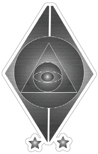 Cult Symbol Self Adhesive Vinyl Sticker