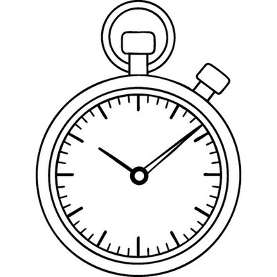 Stempel ''Stoppuhr'' unmontiert (RS054514)