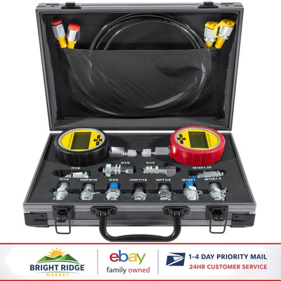 #ad Excavator Hydraulic Pressure Testing Kit with Aluminum and Stainless Steel Parts $463.91