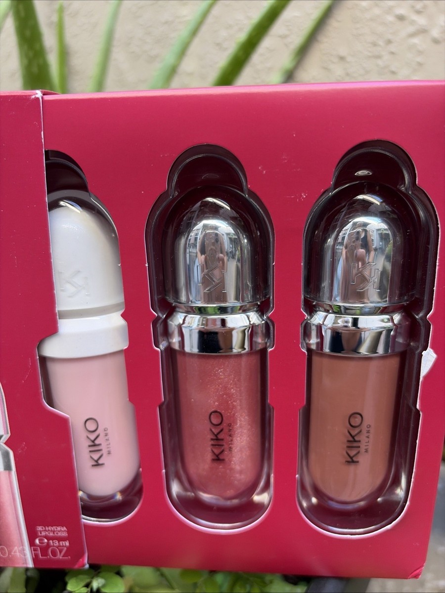 Kiko Milano 3D Hydra Glossy (Set of 3) #01 Lip Volume Cream, #17
