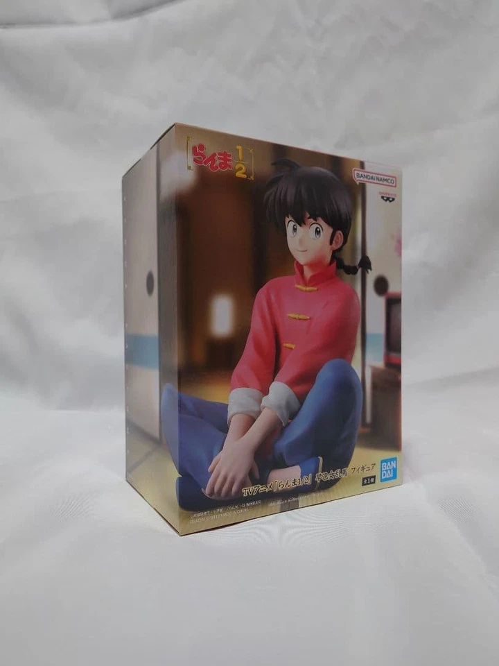 Boneco Bandai Ranma Saotome estilo anime 1/12 vermelho e azul - Imagem 3 de 4