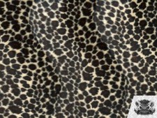 Velboa Faux Fur Short Pile Fabric Animal Print CHEETAH DARK BROWN 60"W Sold BTY
