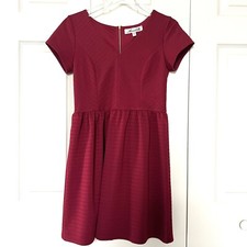 NWOT Francesca's Annabella Red Fit & Flare Mini Dress Size Small