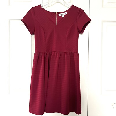 NWOT Francesca's Annabella Red Fit & Flare Mini Dress Size Small