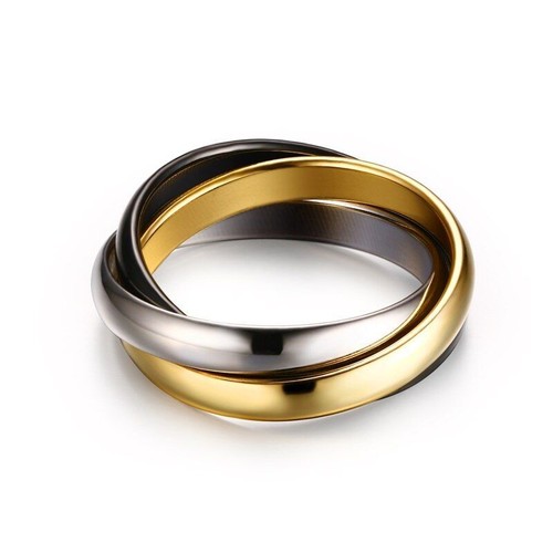 Stainless Steel Ring Wedding Bands Fashion Bridal Finger Rings Women Jewelry 1pc - Picture 10 of 16